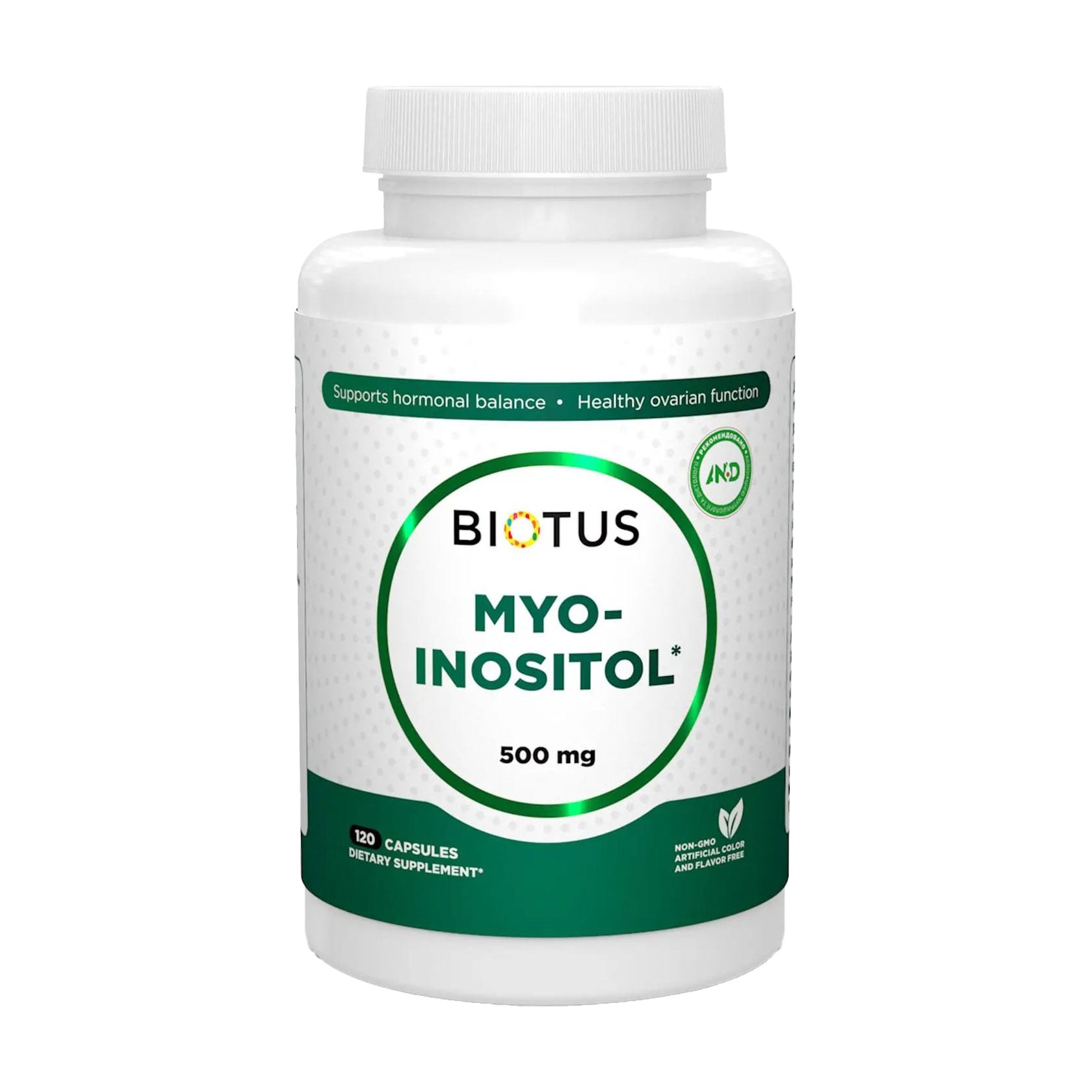 Міо-інозитол Biotus Myo-Inositol, 500 мг, 120 капсул